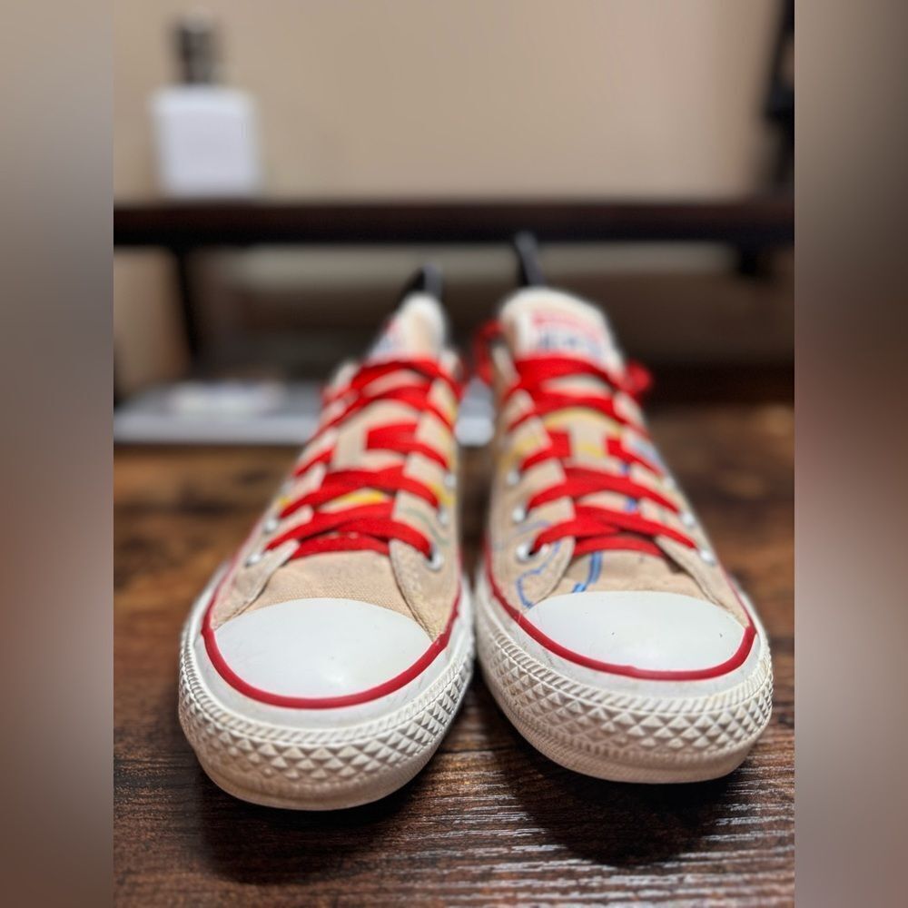 Converse tan map low sneakers size 7 - Picture 10 of 13
